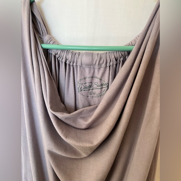 White Sierra hanging neck tank. Purple gray S/M - Picture 2 of 3